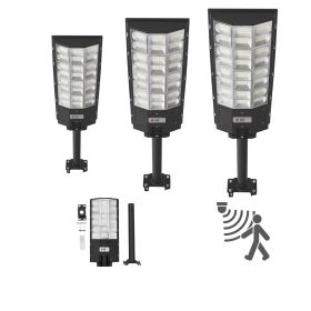 8000W Solar Street Lights Outdoor, 450000LM, Commercial Parking Lot Lights Dusk to Dawn, LED Flood Security Lamp with Motion Sensor